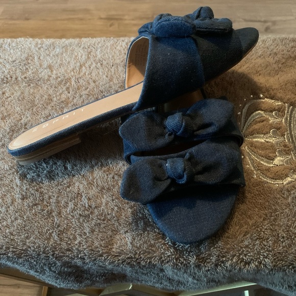 Esprit denim slip-on sandals - Picture 3 of 3